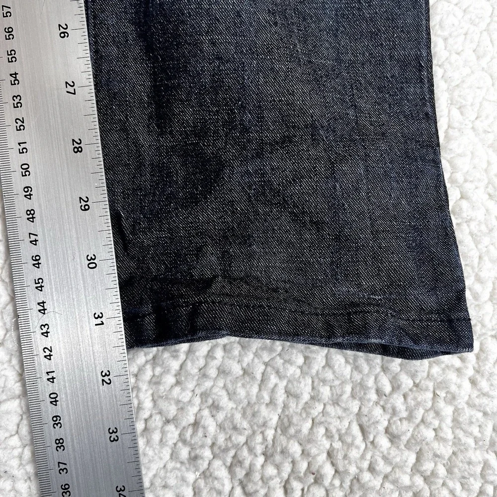 The‎ Kennedy Jeans Men's Size 32 (Actual 32x31.5) Black Blue Slim Straight Leg